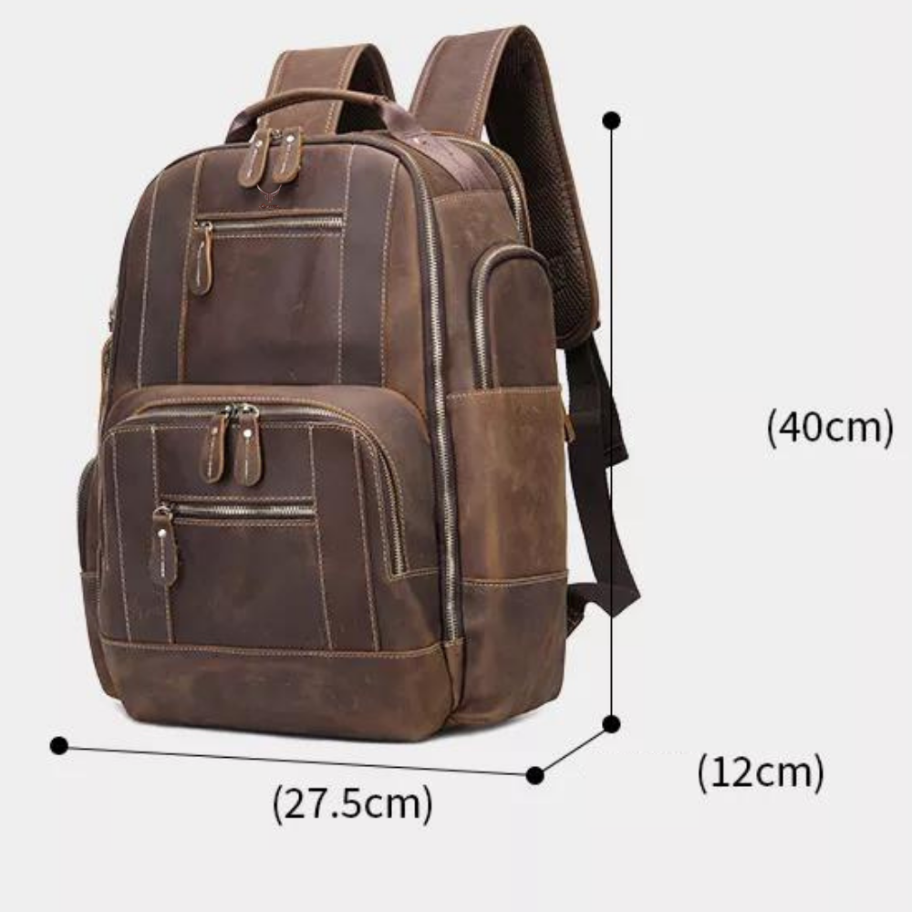 MOCHILA DE CUERO AMADEUS 2251 Laptop 15.6