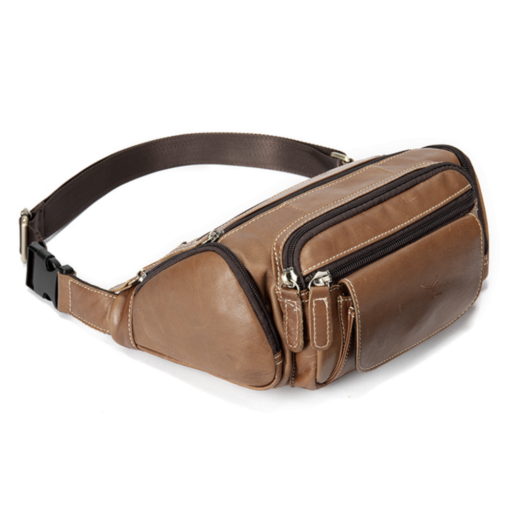 CANGURO PECHERA DE CUERO CON FULL COMPARTIMIENTOS 8355 – Armuz